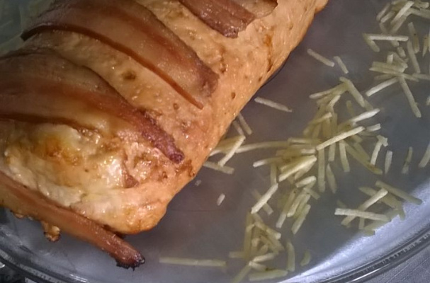 Rocambole fácil de frango