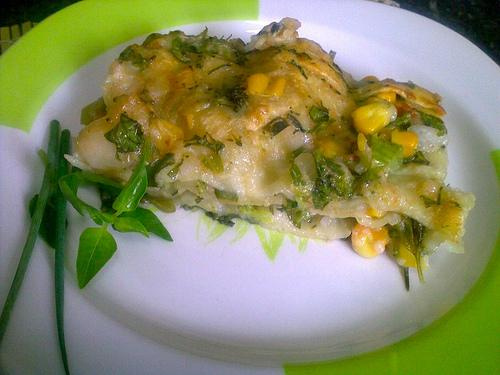 Lasanha vegetariana sem queijo