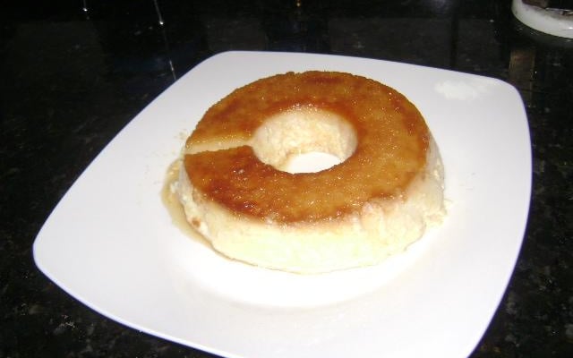 Pudim de pão na panela de pressão