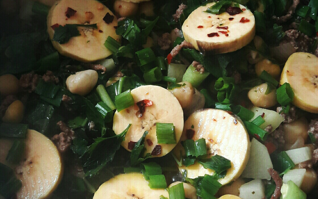 Cozido de carne moída à moda mato grossense