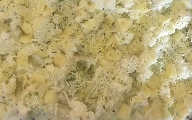 Couve-flor gratinada com carne moída