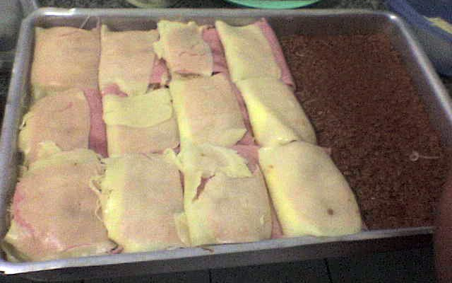 Macarrão escondidinho da Tyvinha