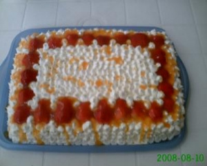 Torta de morango com chantilly