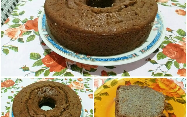Bolo de banana molhadinho