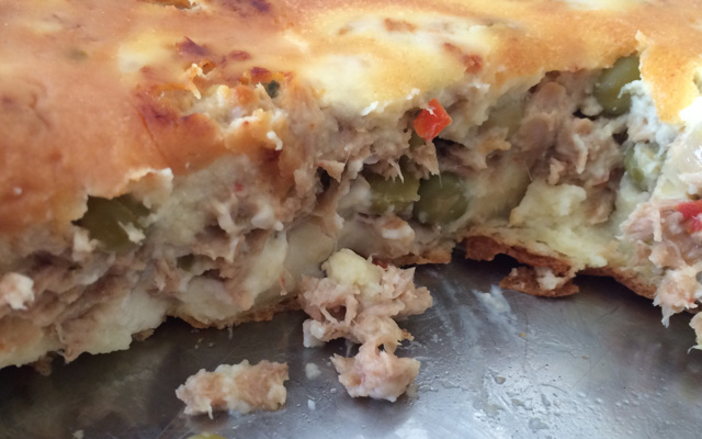 Torta salgada de atum da Maiane