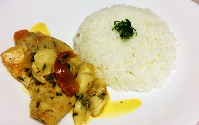 Moqueca de merluza muito fácil