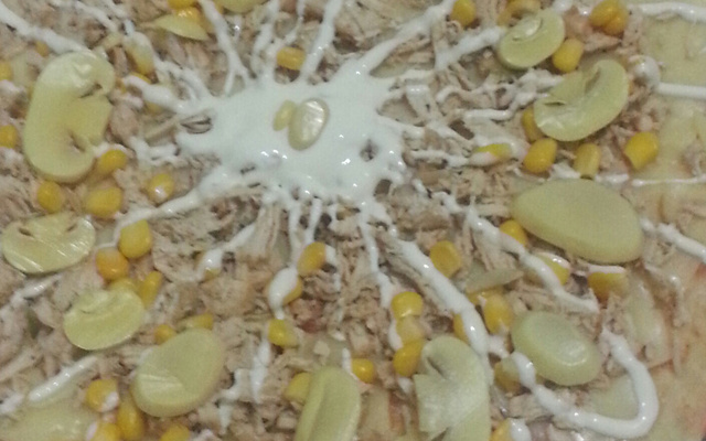 Massa de pizza com batatas