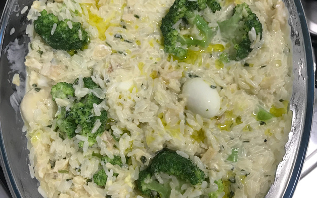 Arroz com bacalhau