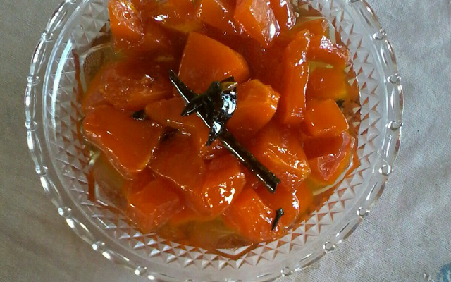 Doce cristal de abóbora