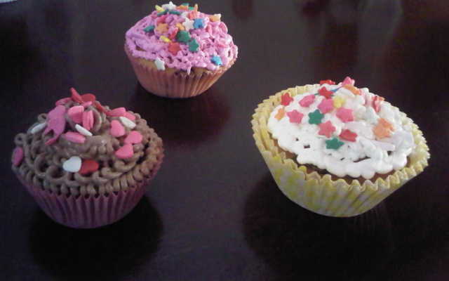 Cupcake de baunilha
