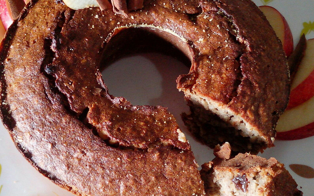 Bolo de aveia diet delicioso