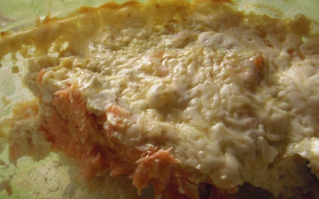 Salmão ao açafrão