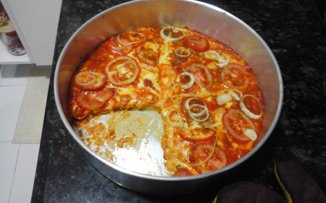 Pizza de liquidificador da Ducinha-Carla