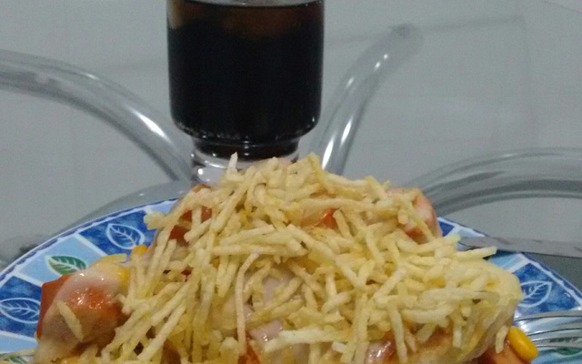 Cachorro quente de forno