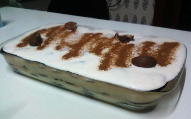 Pavê de bolacha de chocolate