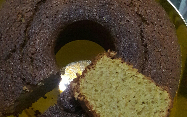 Bolo simples de banana