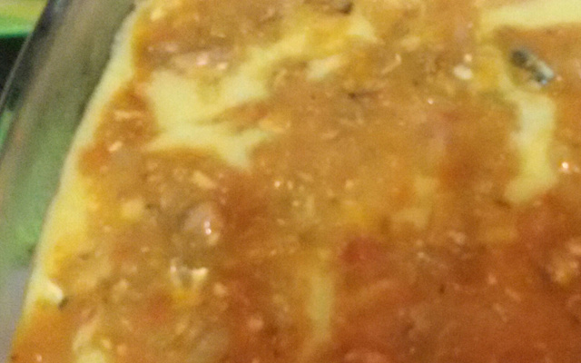 Polenta com Molho de Sardinha