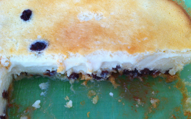 Torta de ricota com passas