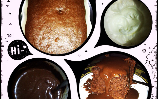 Bolo de chocolate muito fofo