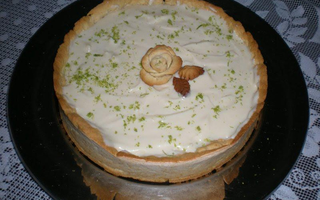 Torta de limão com chocolate branco