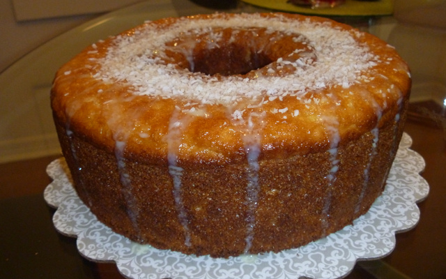 Bolo de fubá molhadinho