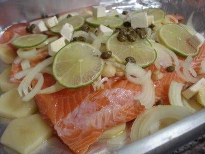 Filé de salmão ao forno