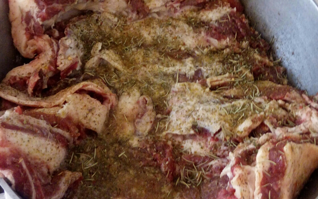 Costela no bafo recheada