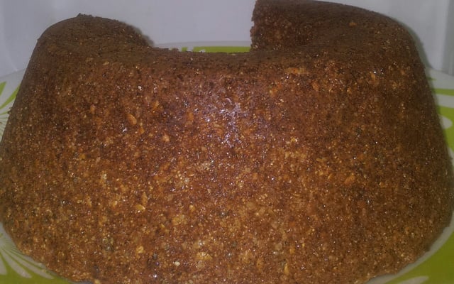 Bolo integral de aveia e linhaça