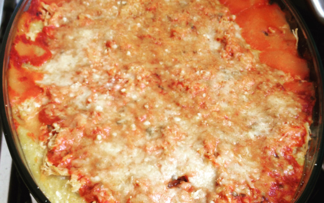 Polenta na panela de pressão