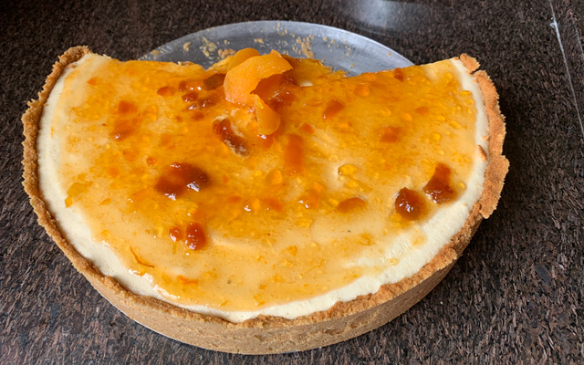 Torta mousse de damascos