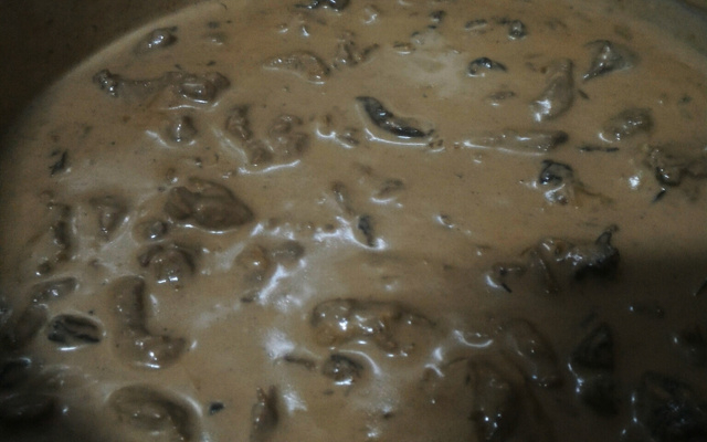 Estrogonofe delicioso de funghi