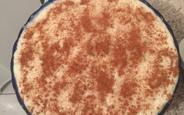 Arroz doce com leite de coco