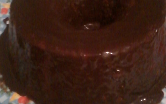 Calda de chocolate para bolos