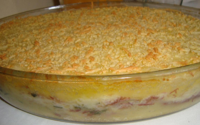 Escondidinho de carne seca