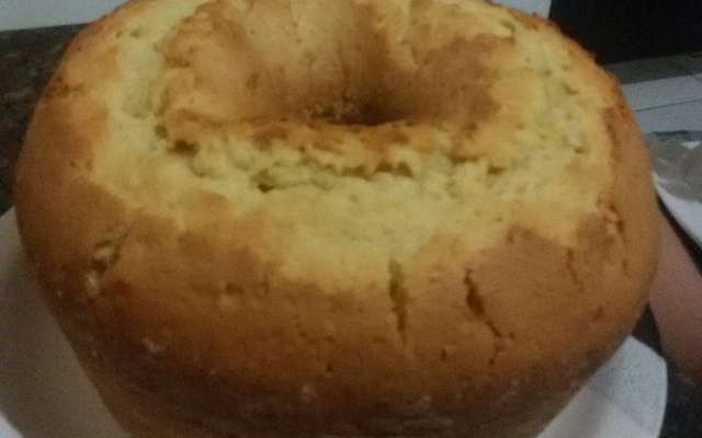 Bolo de queijo parmesão ralado