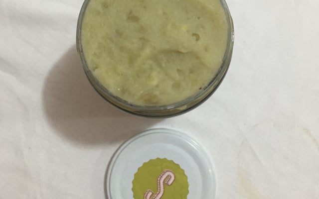 Purê de batata doce com salsinha