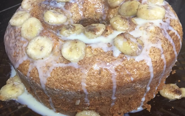 Bolo de banana fofinho