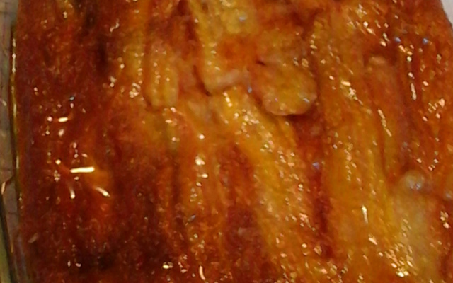 Bolo caramelizado de banana