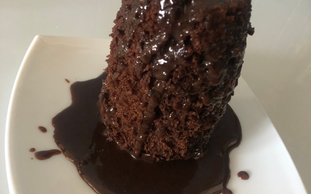 Bolo de chocolate na caneca
