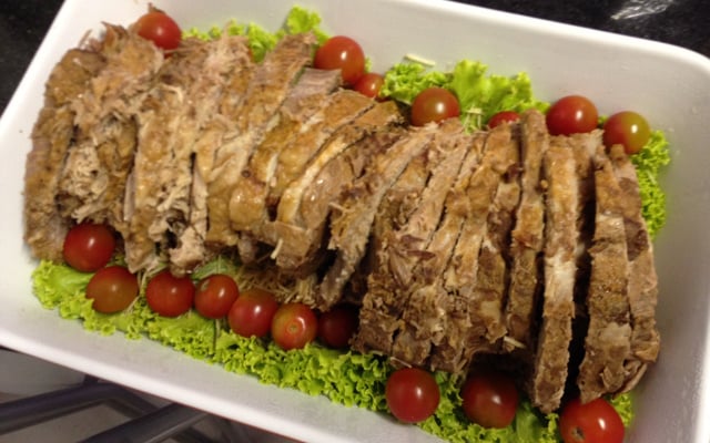 Lagarto na panela de pressão