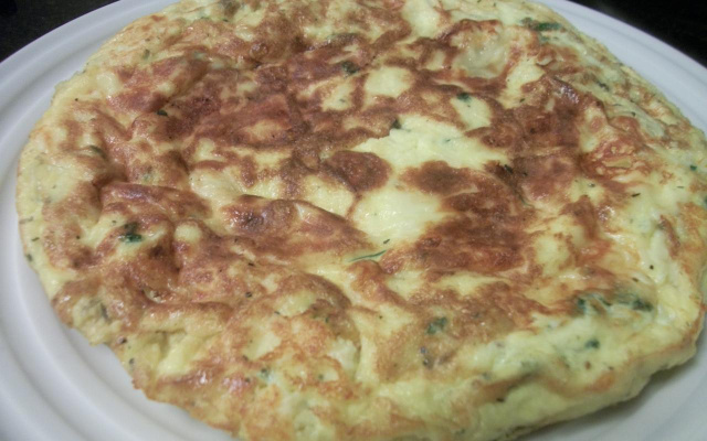 Tortilha de batata e cebola