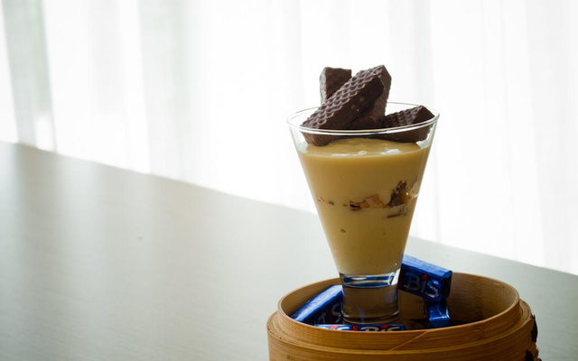 Mousse maravilha de bis de limão