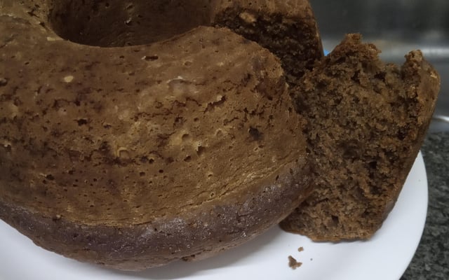 Bolo de Banana com Chocolate 