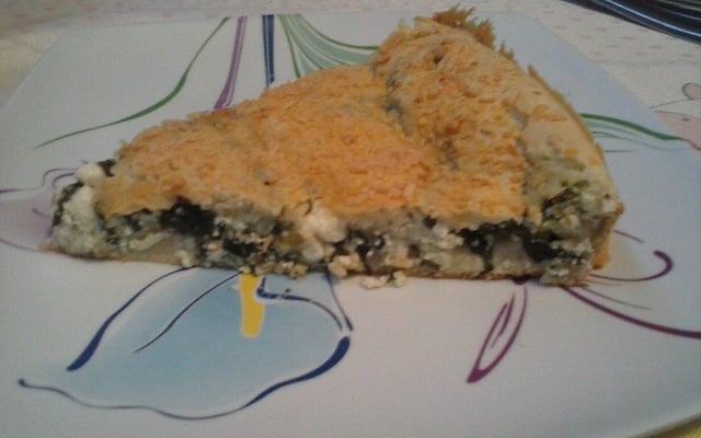 Torta salgada de ricota com espinafre