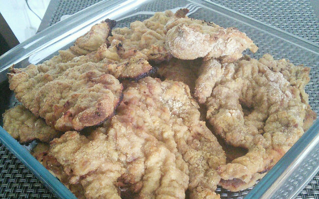 Bife à milanesa de forno