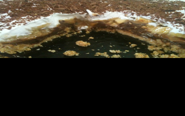 Torta ganache de chocolate e banana