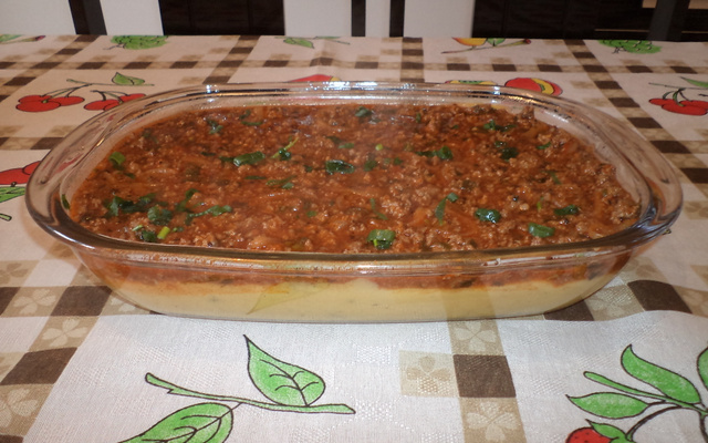 Polenta na panela de pressão