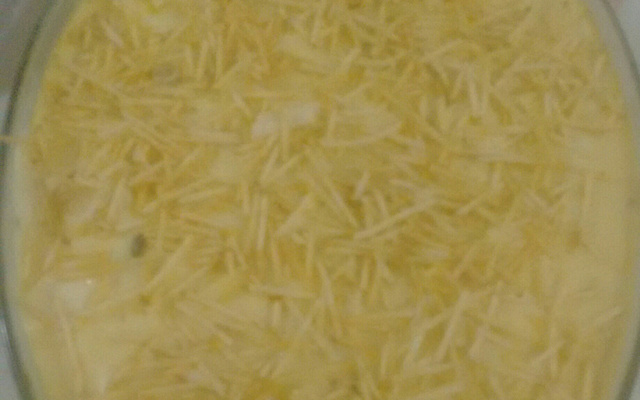 Batata assada com molho branco