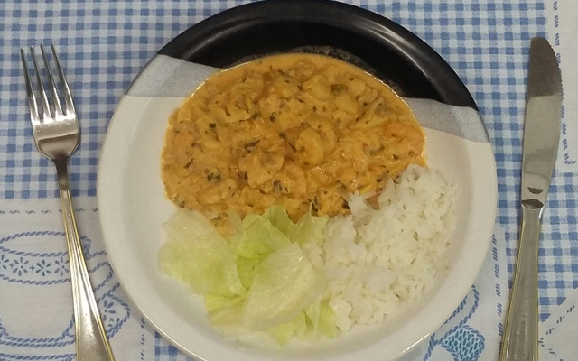 Camarão com merluza