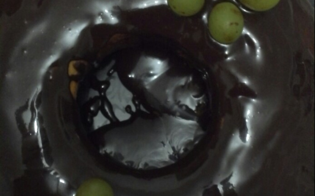 Cobertura de chocolate com creme de leite